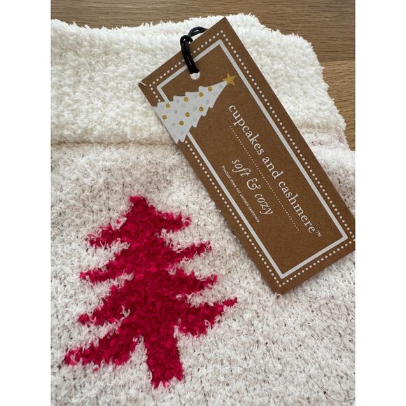 NWT Cupcakes and Cashmere Christmas tree fuzzy lounge pant pajamas $50 - Picture 2 of 6